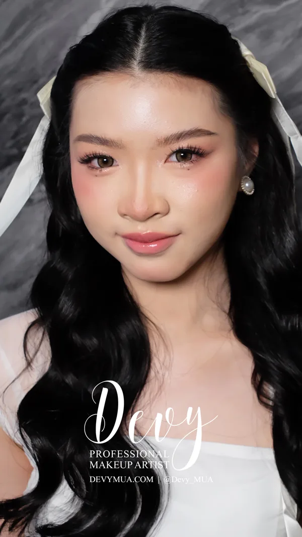 Hasil Korean Makeup Look Natural dan Flawless Oleh Jasa MUA di Jakarta Barat